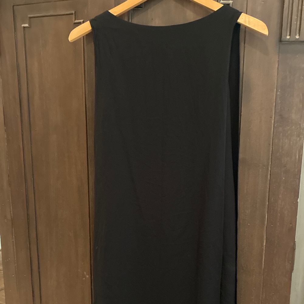 White House Black Market drape black dress